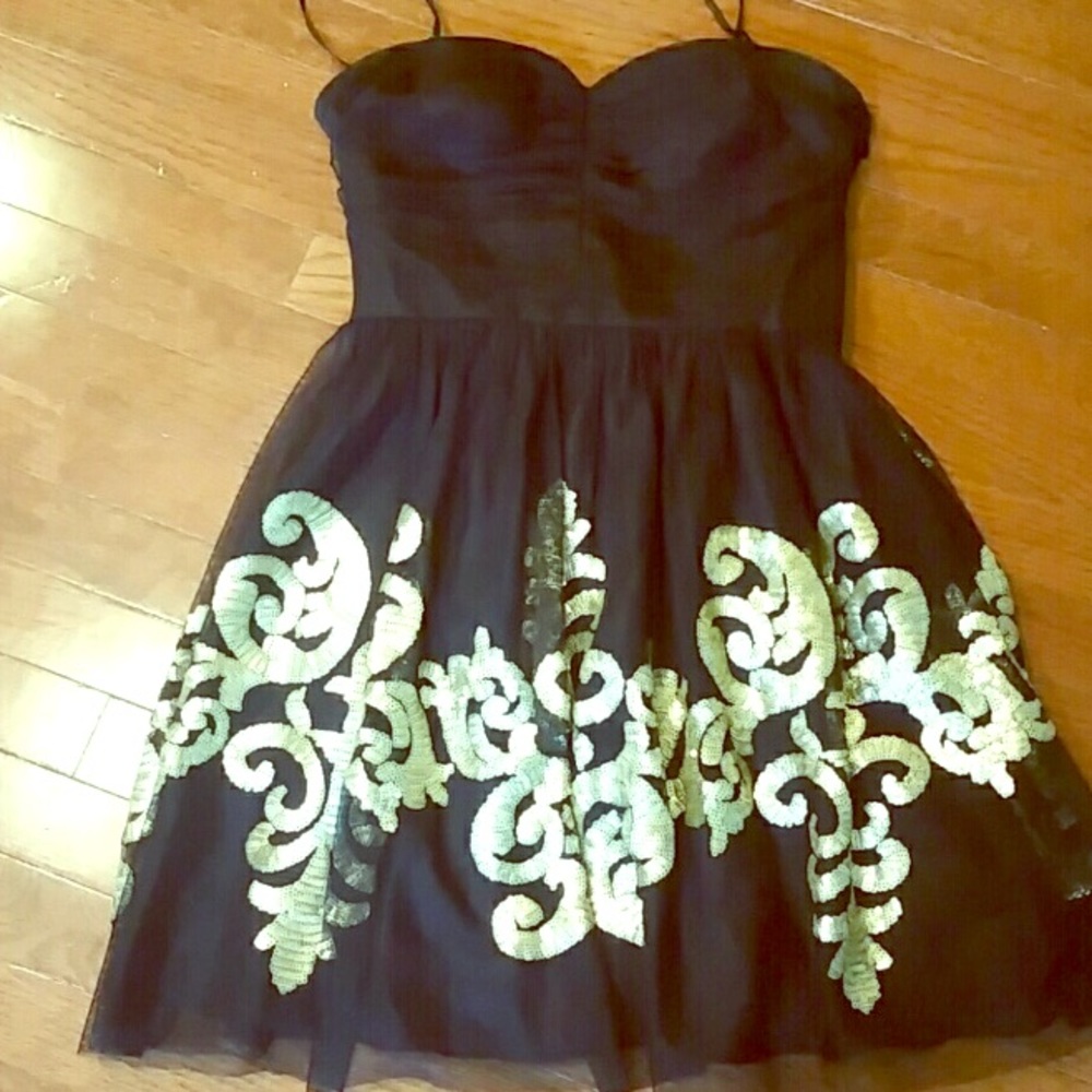 Black and Gold formal dress